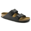 First Copy Birkenstock Womens Black Leather Arizona Sandals