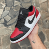 First Copy Nike Air Jordan 1 Low Bred Toe Shoes (2)