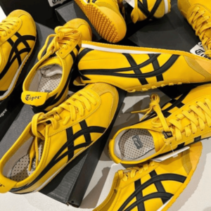 First Copy Onitsuka Tiger Mexico 66 Yellow Black Shoes