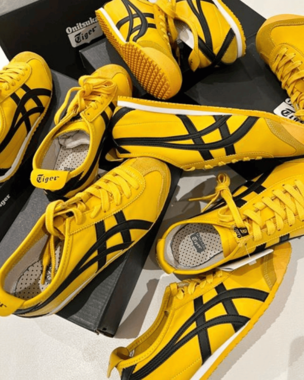 First Copy Onitsuka Tiger Mexico 66 Yellow Black Shoes