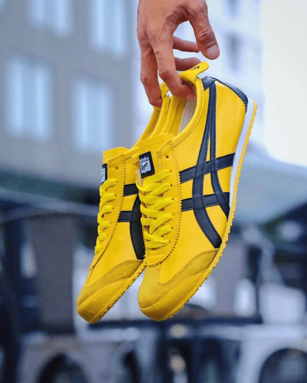 First Copy Onitsuka Tiger Mexico 66 Yellow Black Shoes