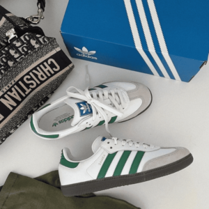 First Copy Replica Adidas Samba White Green Men