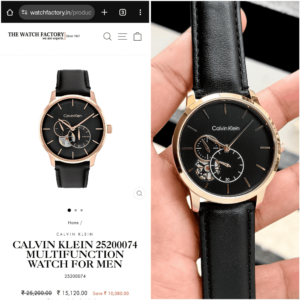 First Copy Replica Calvin Klein Multifunctional Chronograph Watc