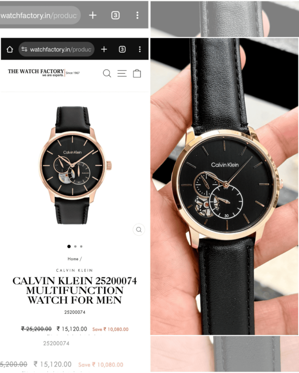 First Copy Replica Calvin Klein Multifunctional Chronograph Watc