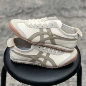 First Copy Replica Onitsuka Tiger Mexico 66 Cream Beige Khaki Shoes