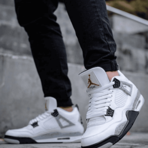 First-Copy-Air-Jordan-4-Retro-White-Cement-Grey-Shoes