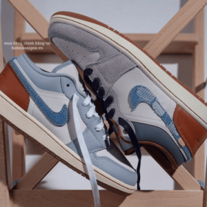 First-Copy-Replica-Air-Jordan-1-Low-Denim-Swoosh-Shoes