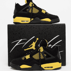 First-Copy-Replica-Air-Jordan-4-Thunder-Yellow-Shoes