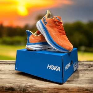 First-Copy-Replica-Hoka-Clifton-9-Saffron-Blue-Mens-Shoe