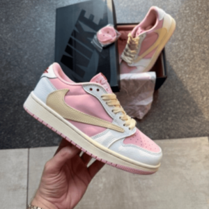 First-Copy-Nike-Travis-Scott-x-Air-Jordan-1-Low-Shy-Pink